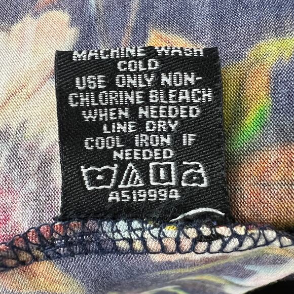 NWT Tolani Collection Blue Multi Floral Knit Collared Tiered Ruffle Maxi Dress M - Picture 9 of 9